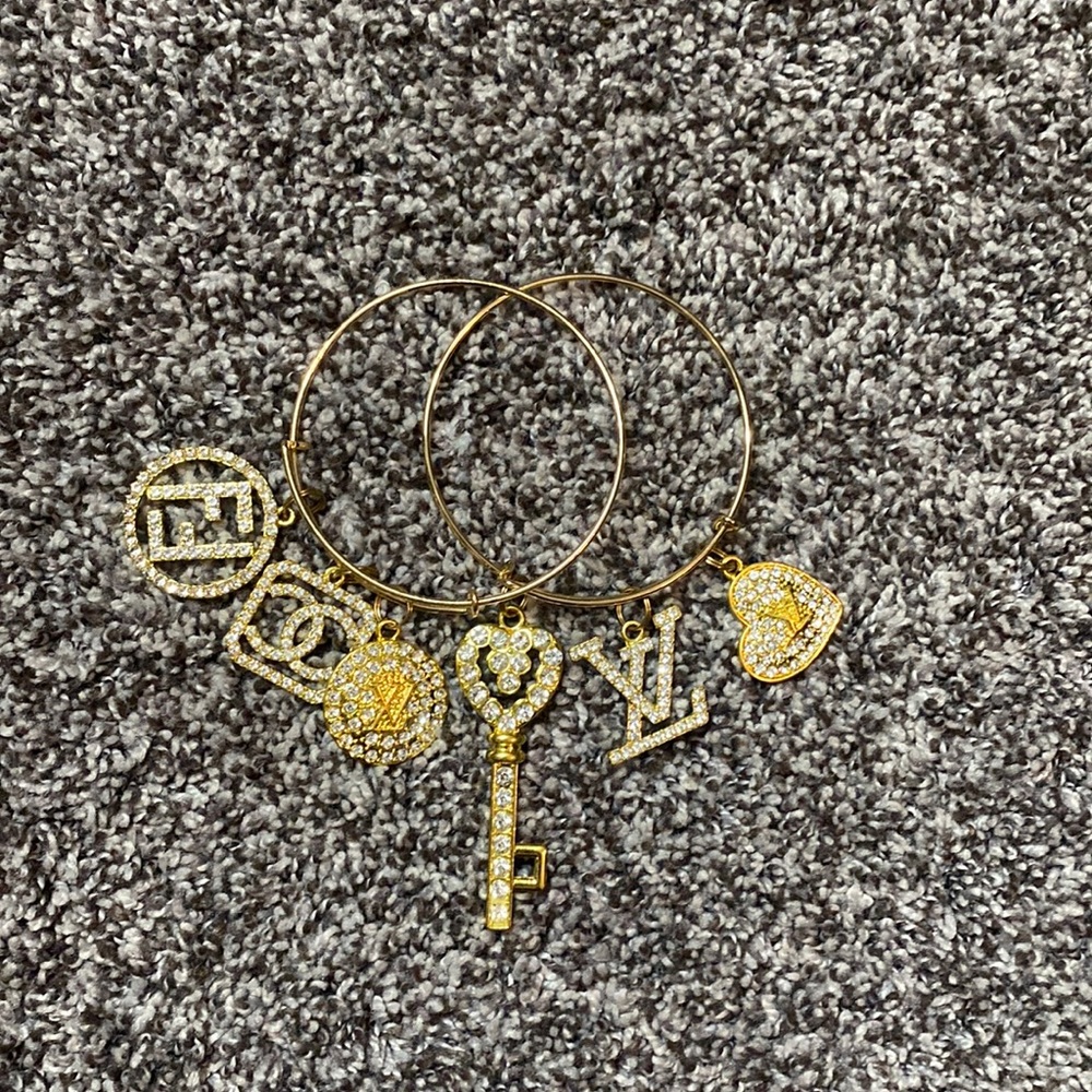 Two Gold Designer Bangles